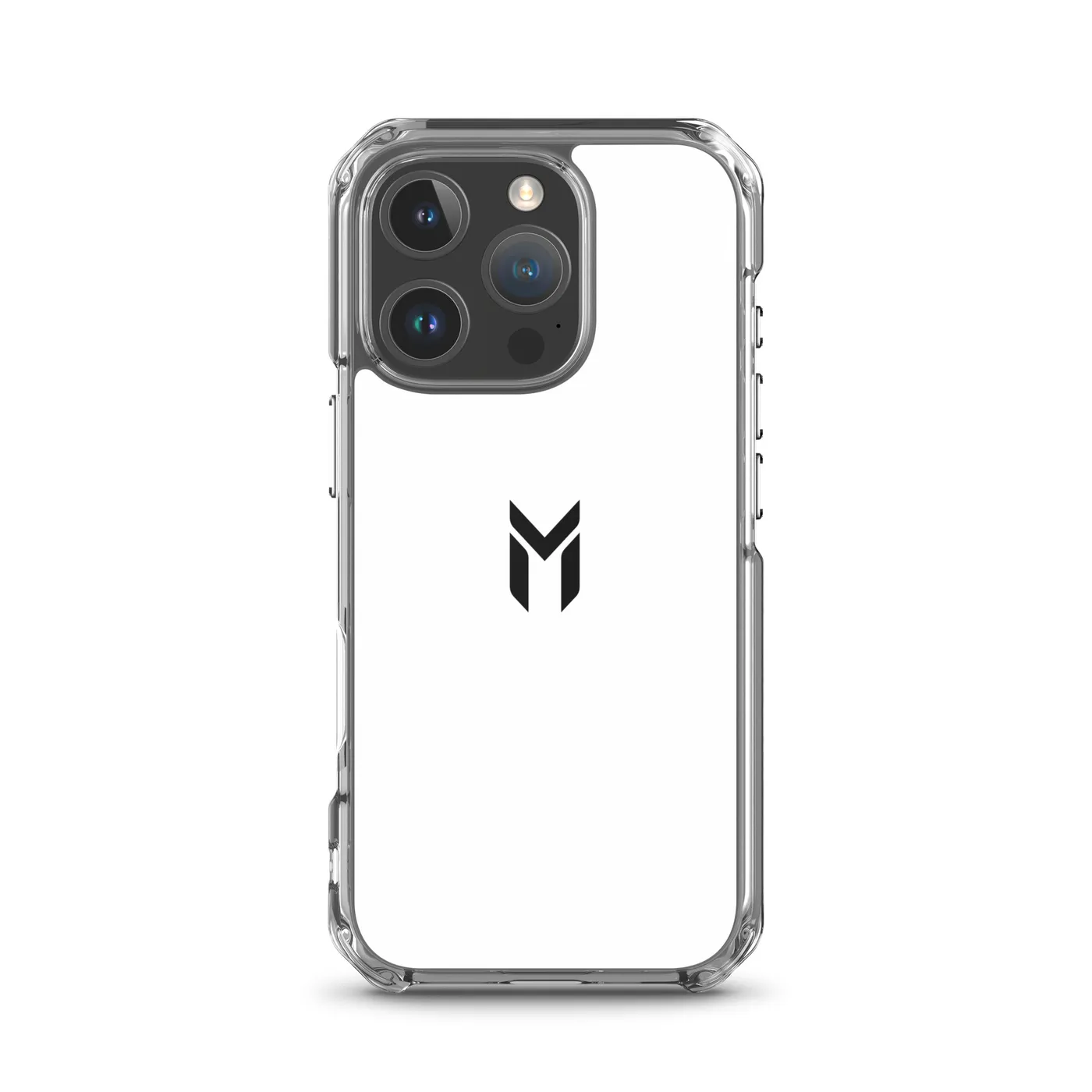 IPHONE CLEAR CASE, EMBLEM, WHITE