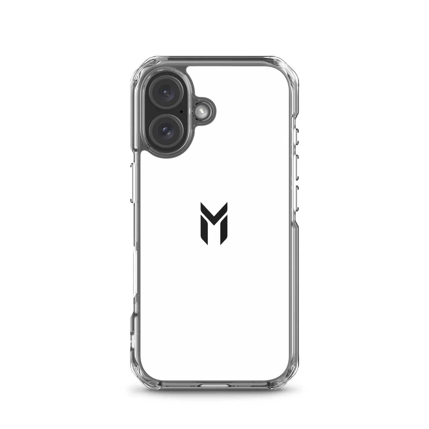 IPHONE CLEAR CASE, EMBLEM, WHITE