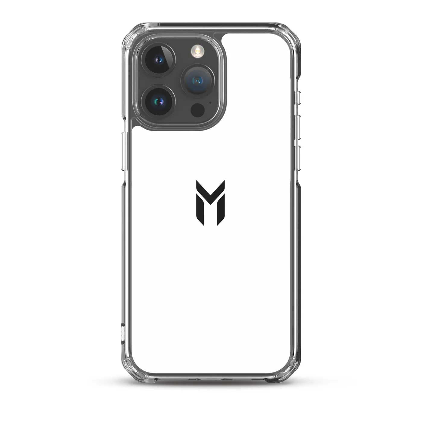 IPHONE CLEAR CASE, EMBLEM, WHITE