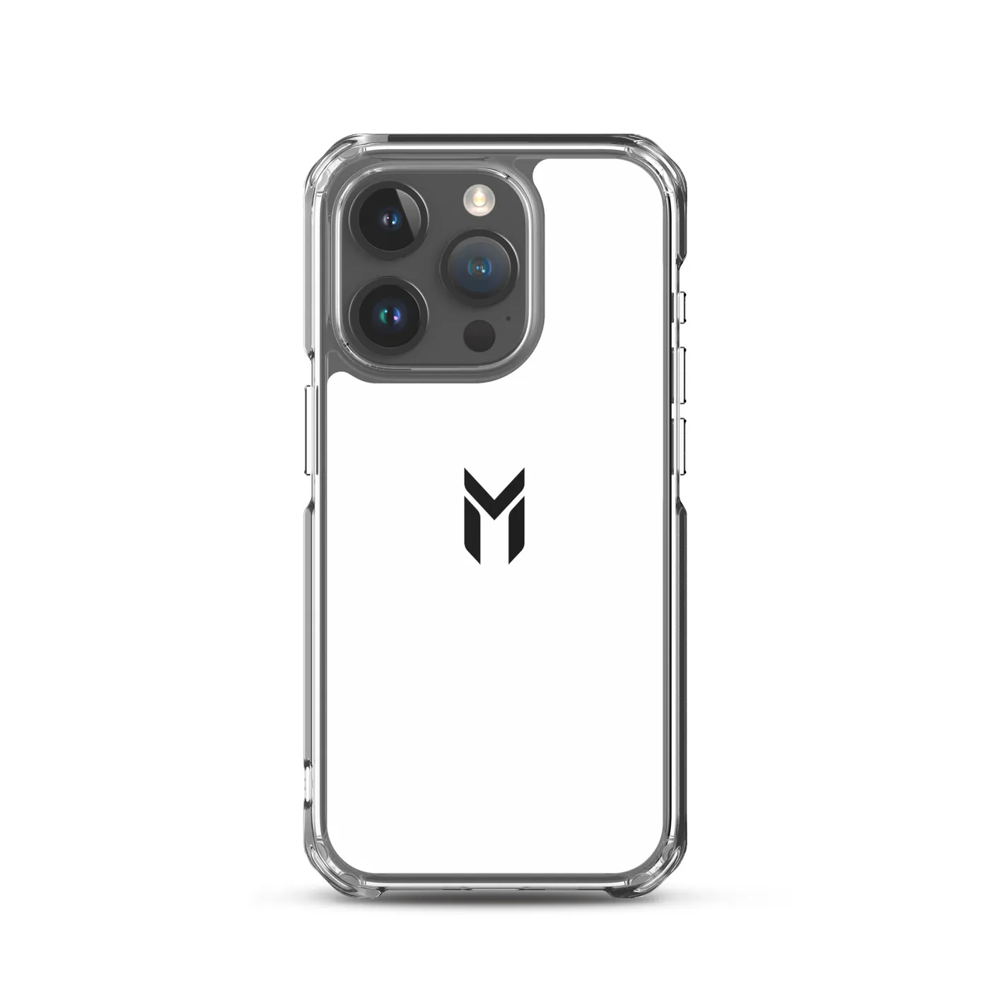 IPHONE CLEAR CASE, EMBLEM, WHITE