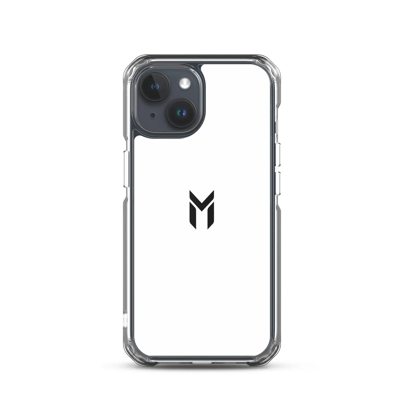 IPHONE CLEAR CASE, EMBLEM, WHITE