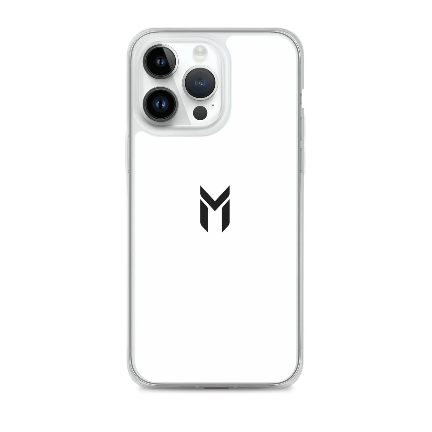 IPHONE CLEAR CASE, EMBLEM, WHITE