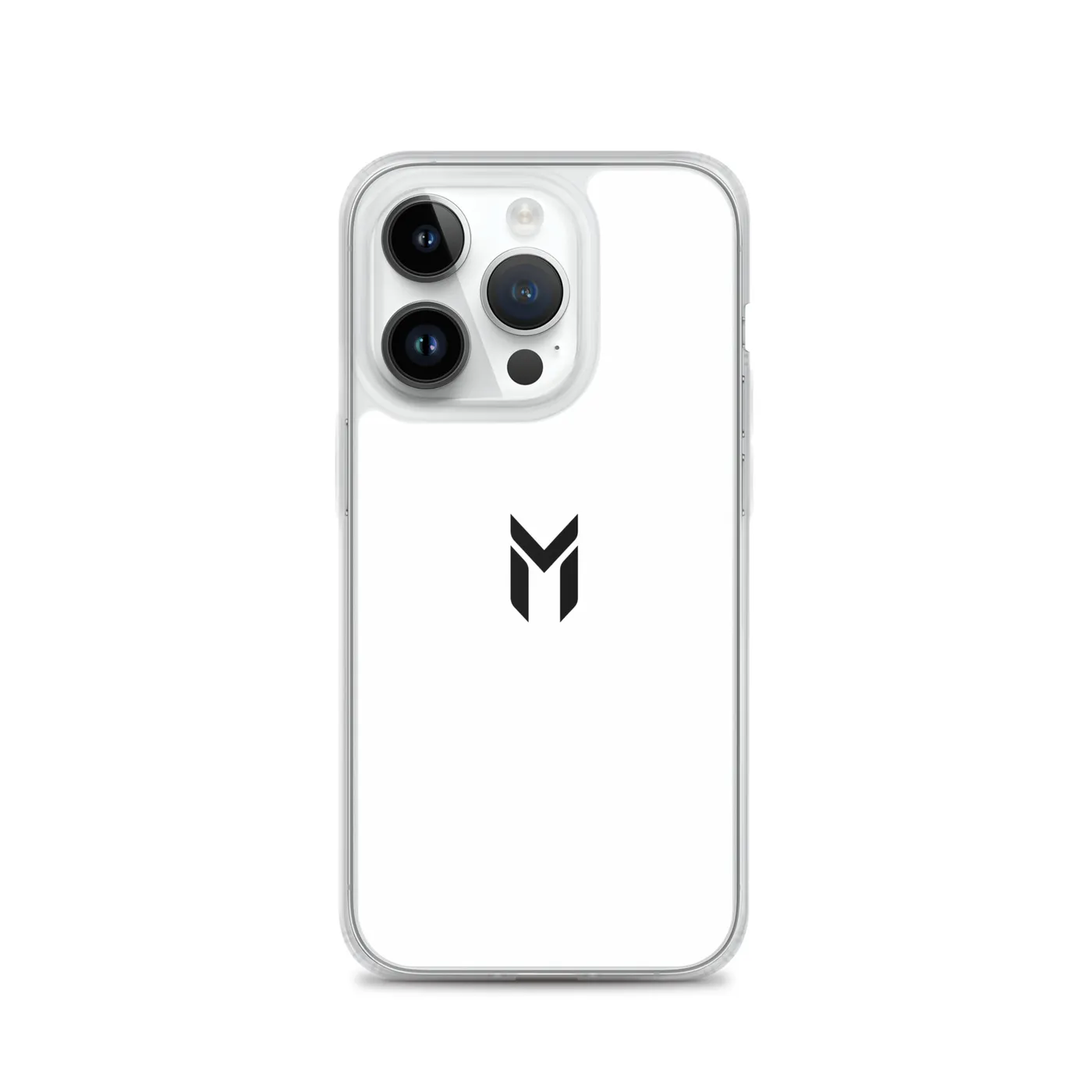 IPHONE CLEAR CASE, EMBLEM, WHITE