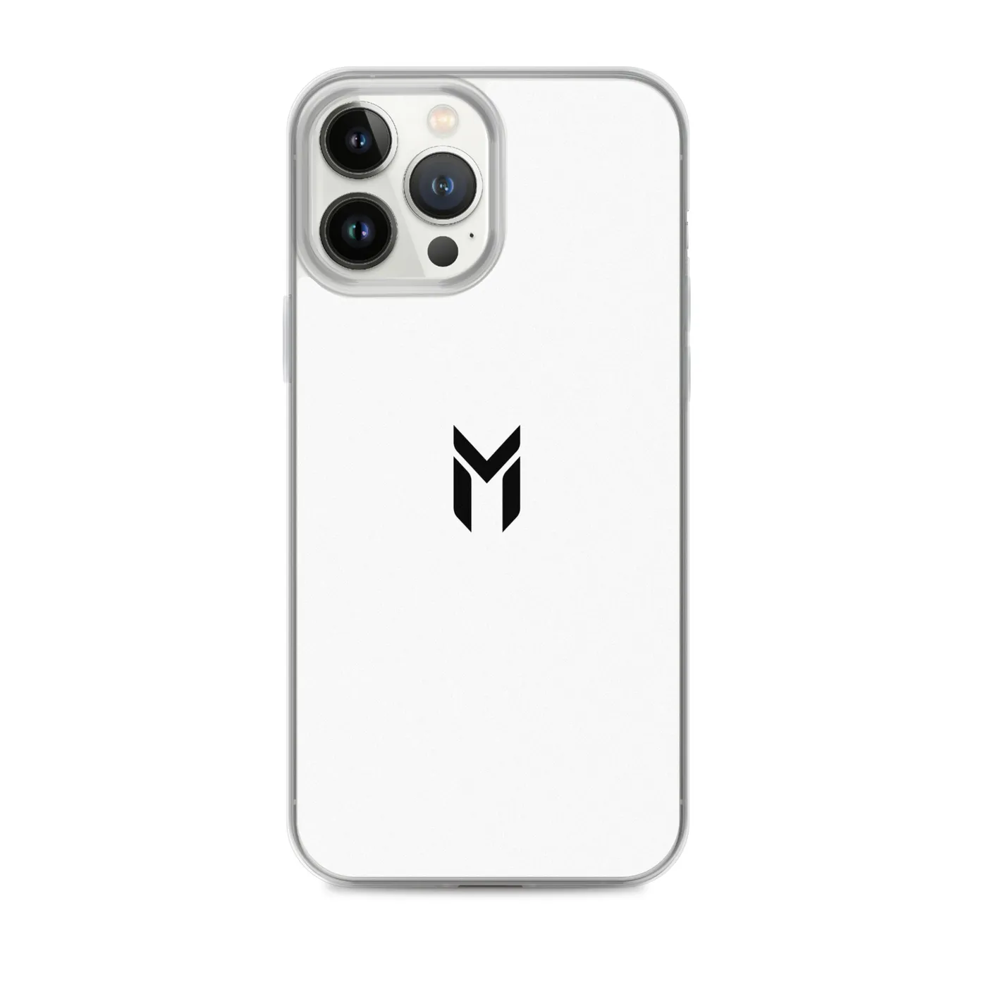 IPHONE CLEAR CASE, EMBLEM, WHITE