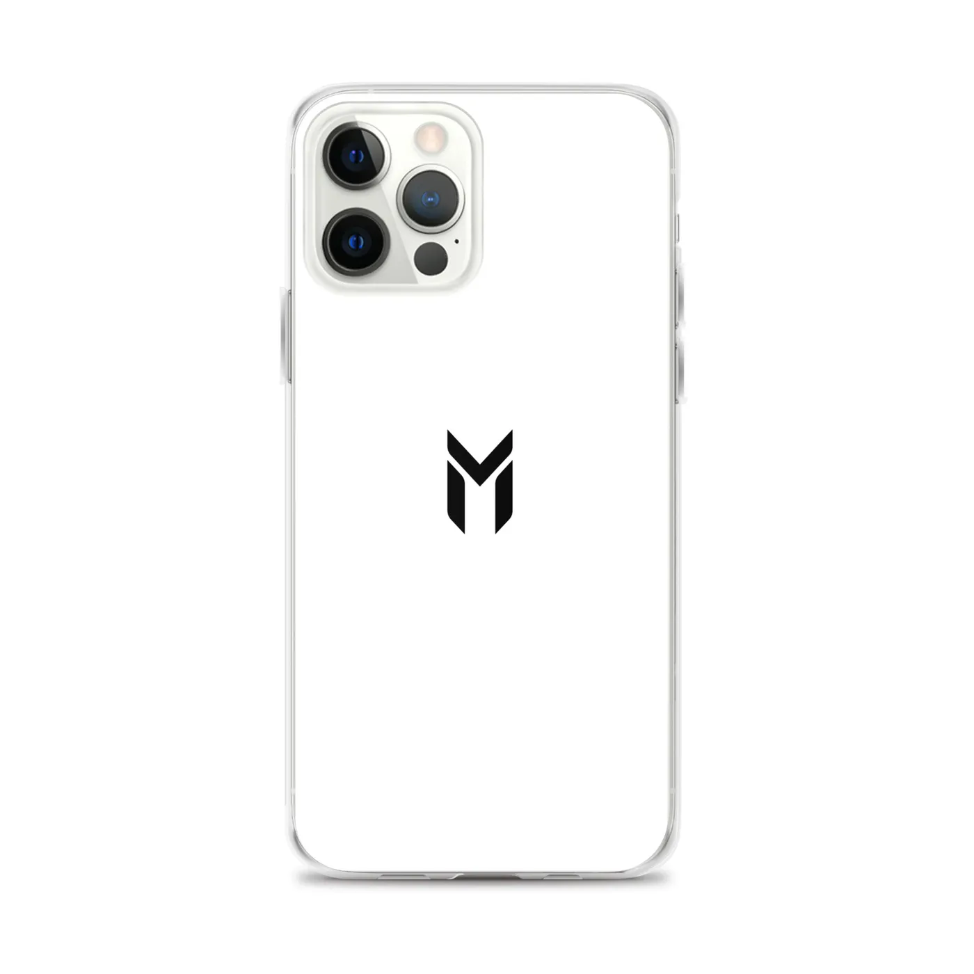 IPHONE CLEAR CASE, EMBLEM, WHITE