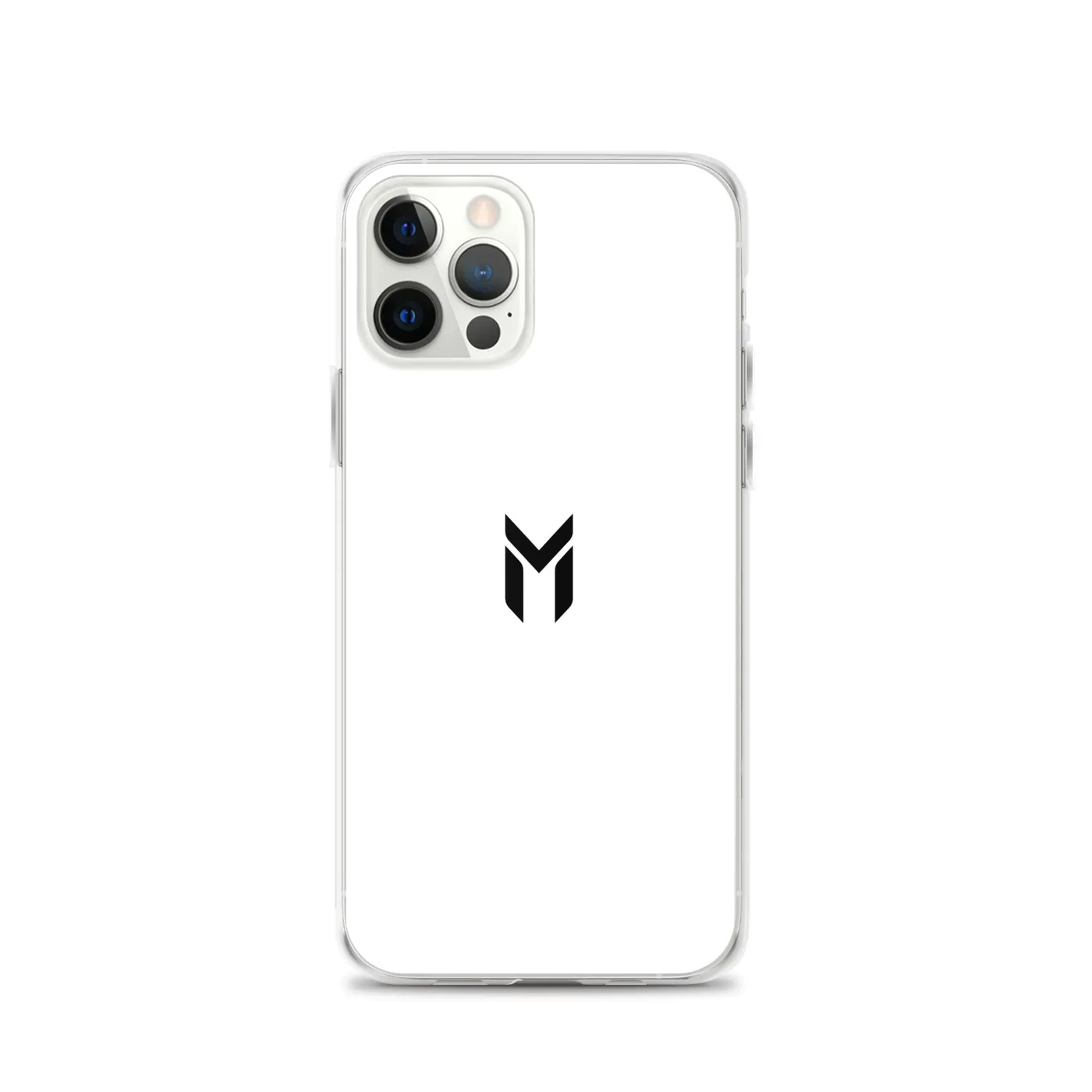 IPHONE CLEAR CASE, EMBLEM, WHITE