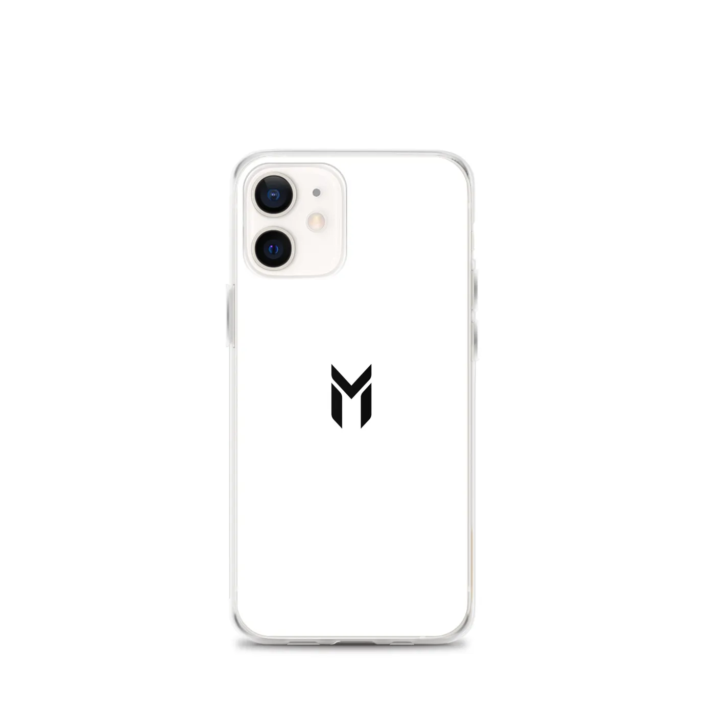 IPHONE CLEAR CASE, EMBLEM, WHITE
