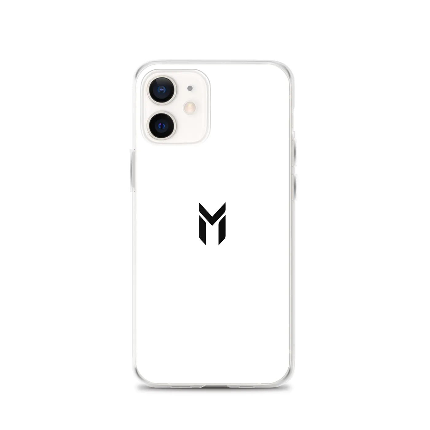 IPHONE CLEAR CASE, EMBLEM, WHITE
