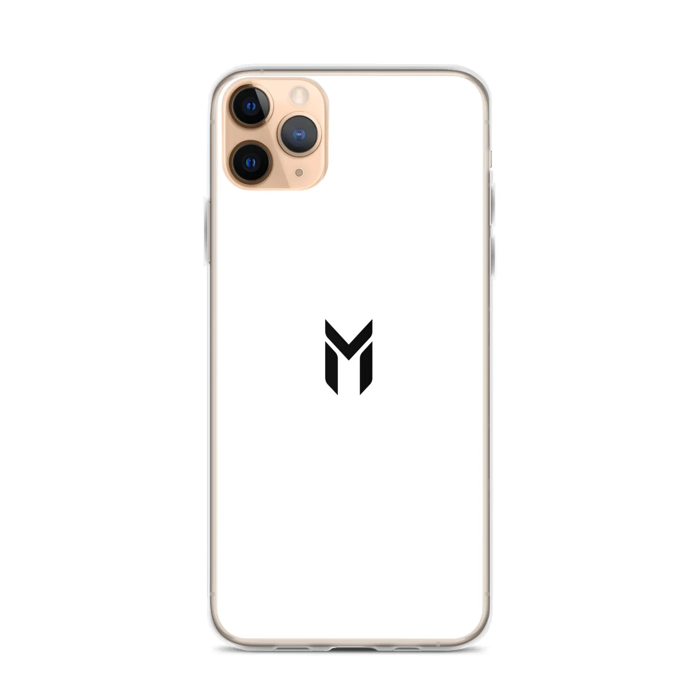 IPHONE CLEAR CASE, EMBLEM, WHITE