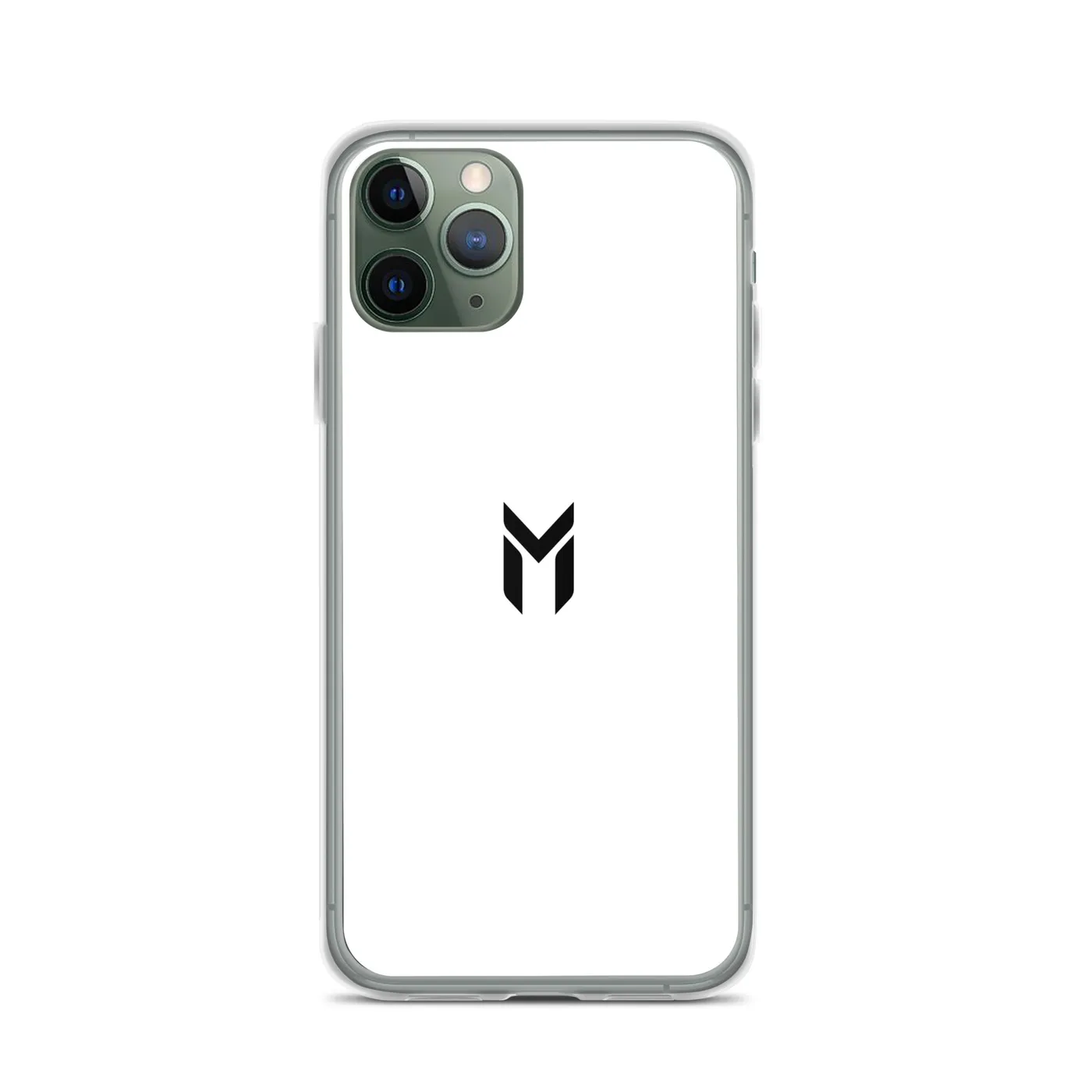 IPHONE CLEAR CASE, EMBLEM, WHITE