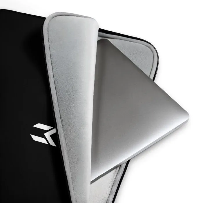 LAPTOP SLEEVE, EMBLEM, WHITE