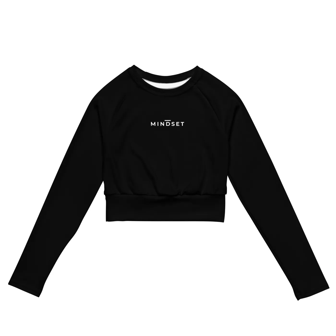 LONG SLEEVE CROP, MINDSET, BLACK