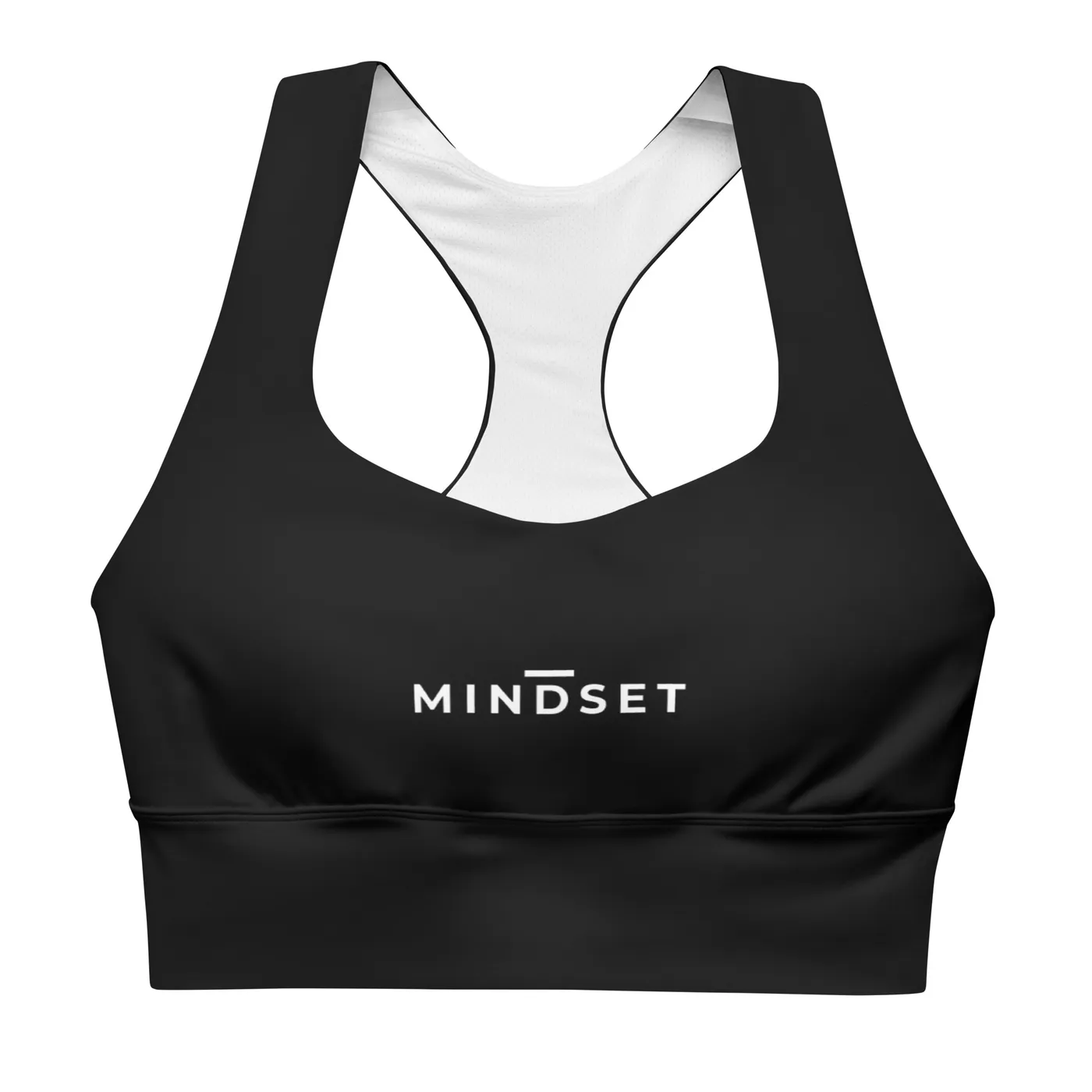 LONGLINE BRA, MINDSET, BLACK