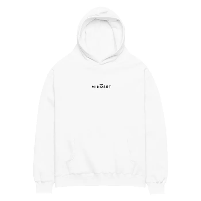OVERSIZED HOODIE, MINDSET, WHITE