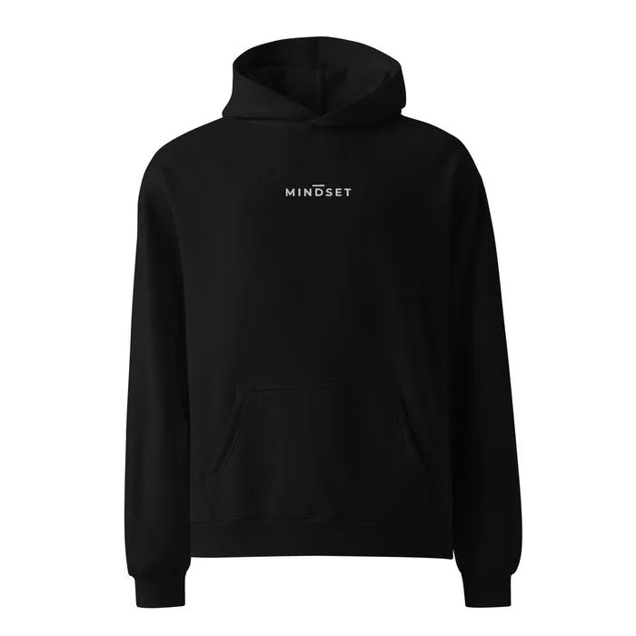 OVERSIZED HOODIE, MINDSET, BLACK