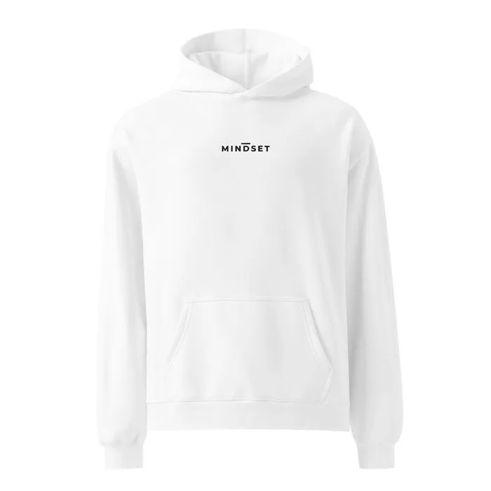 OVERSIZED HOODIE, MINDSET, WHITE