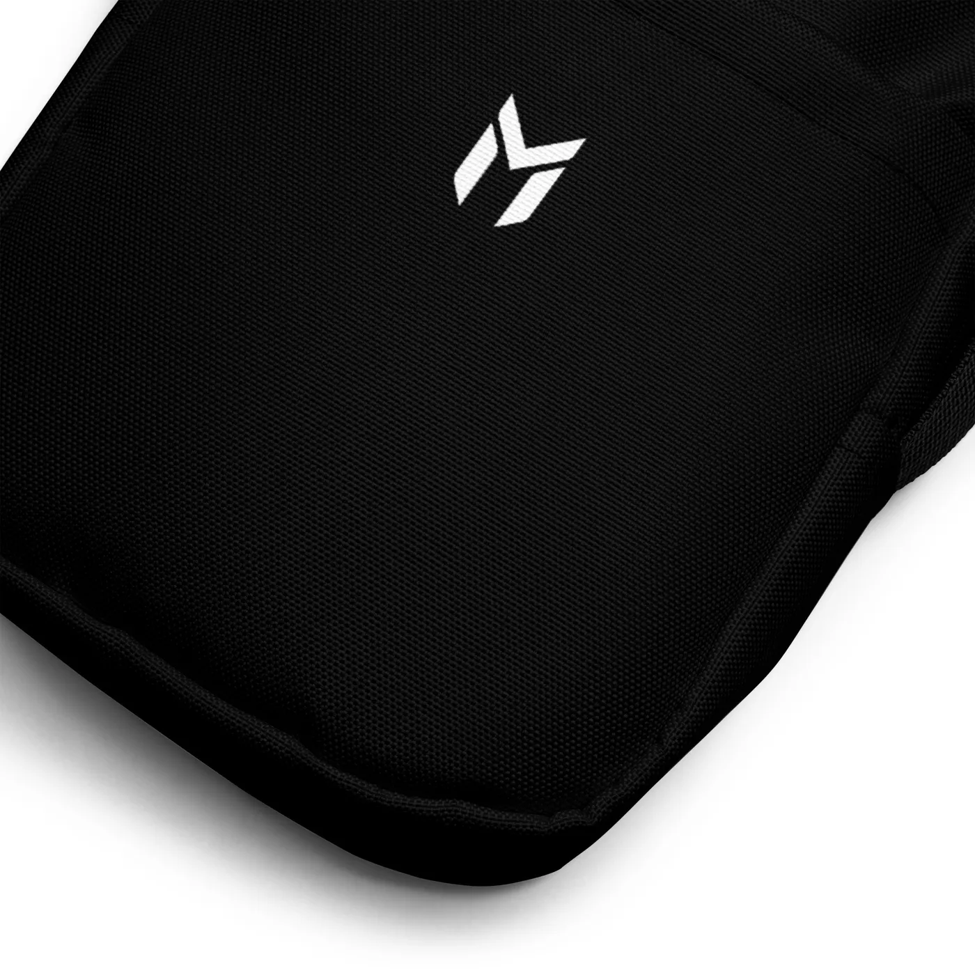 SHOULDER BAG, EMBLEM, BLACK