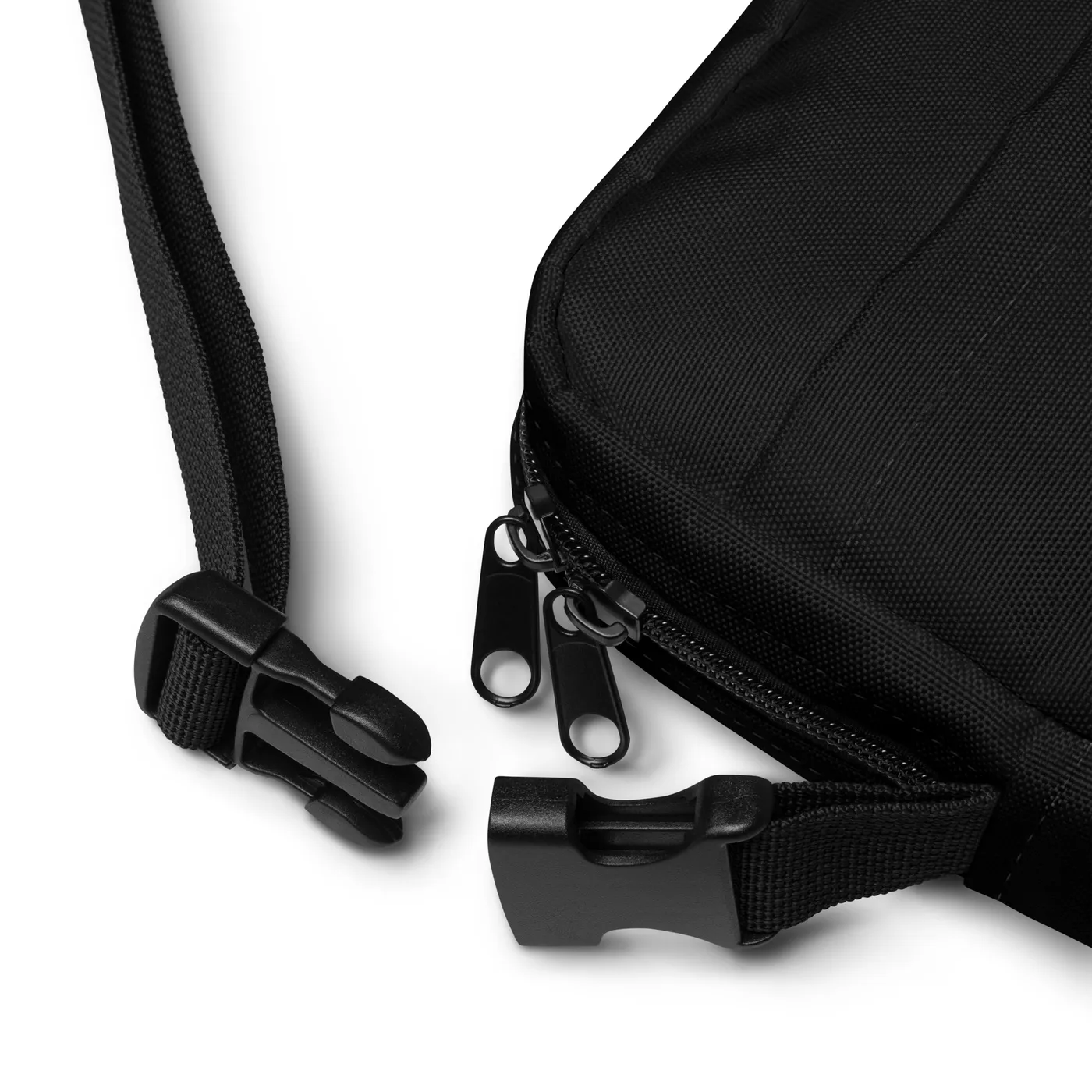SHOULDER BAG, EMBLEM, BLACK