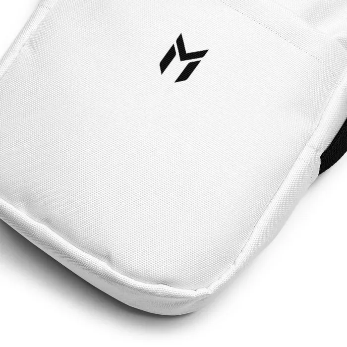 SHOULDER BAG, EMBLEM, WHITE