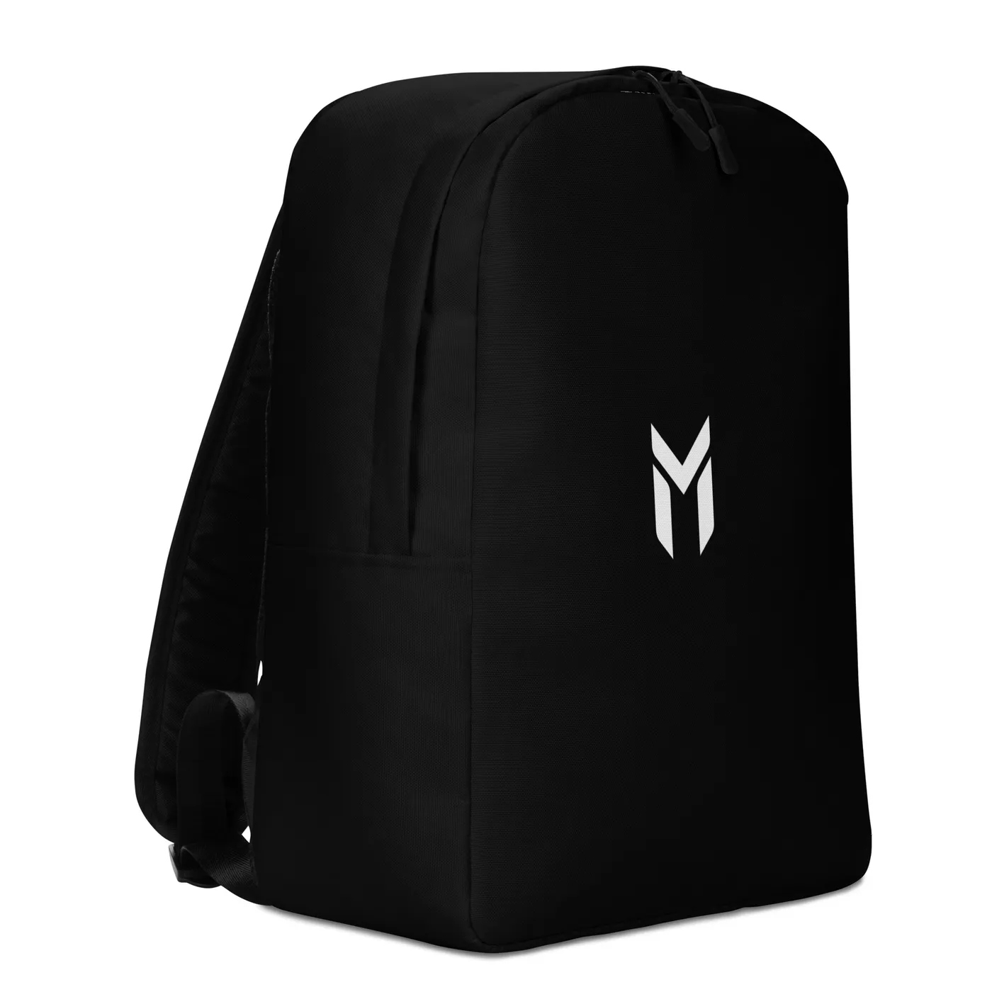 MINIMALIST BACKPACK, EMBLEM, BLACK
