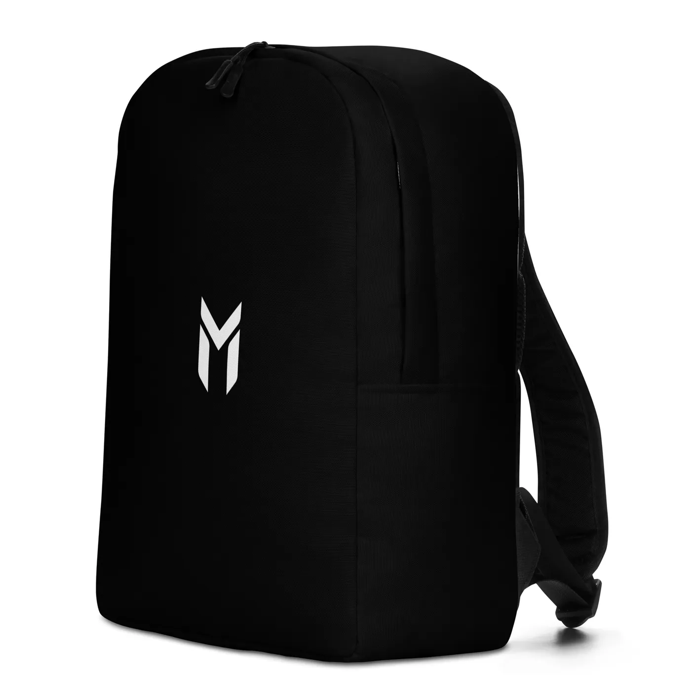 MINIMALIST BACKPACK, EMBLEM, BLACK