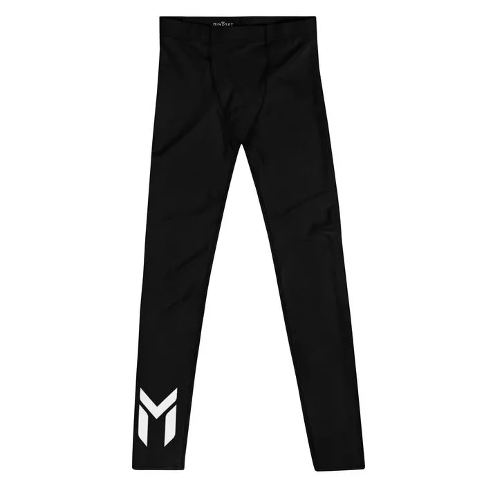 FIGHT LEGGINGS, EMBLEM, BLACK
