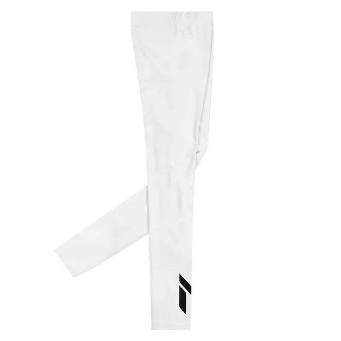 FIGHT LEGGINGS, EMBLEM, WHITE