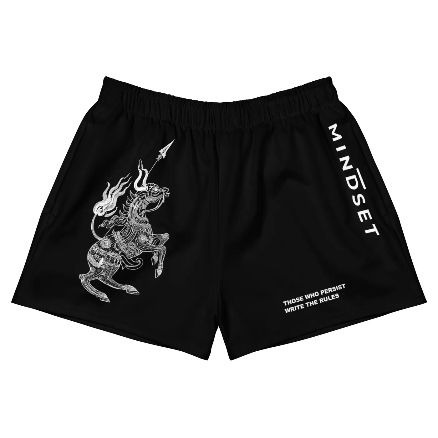 MUAY THAI SHORTS | ANIMALS, CAPRICORN, BLACK
