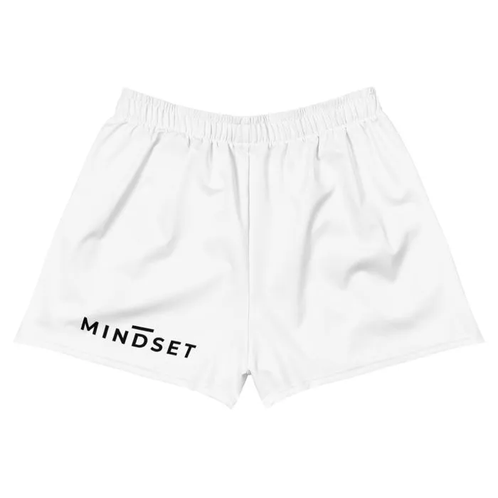 MUAY THAI SHORTS, EMBLEM, WHITE