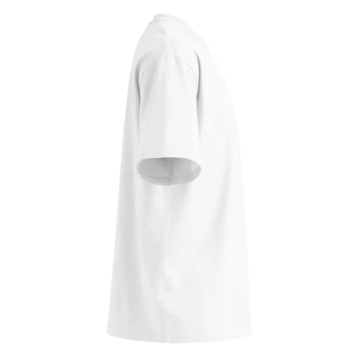 OVERSIZED TEE, EMBLEM, WHITE