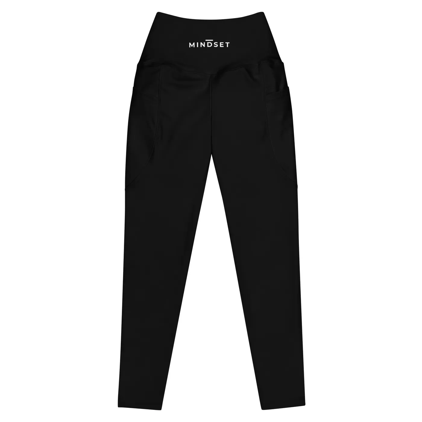 GYM LEGGINGS, MINDSET, BLACK