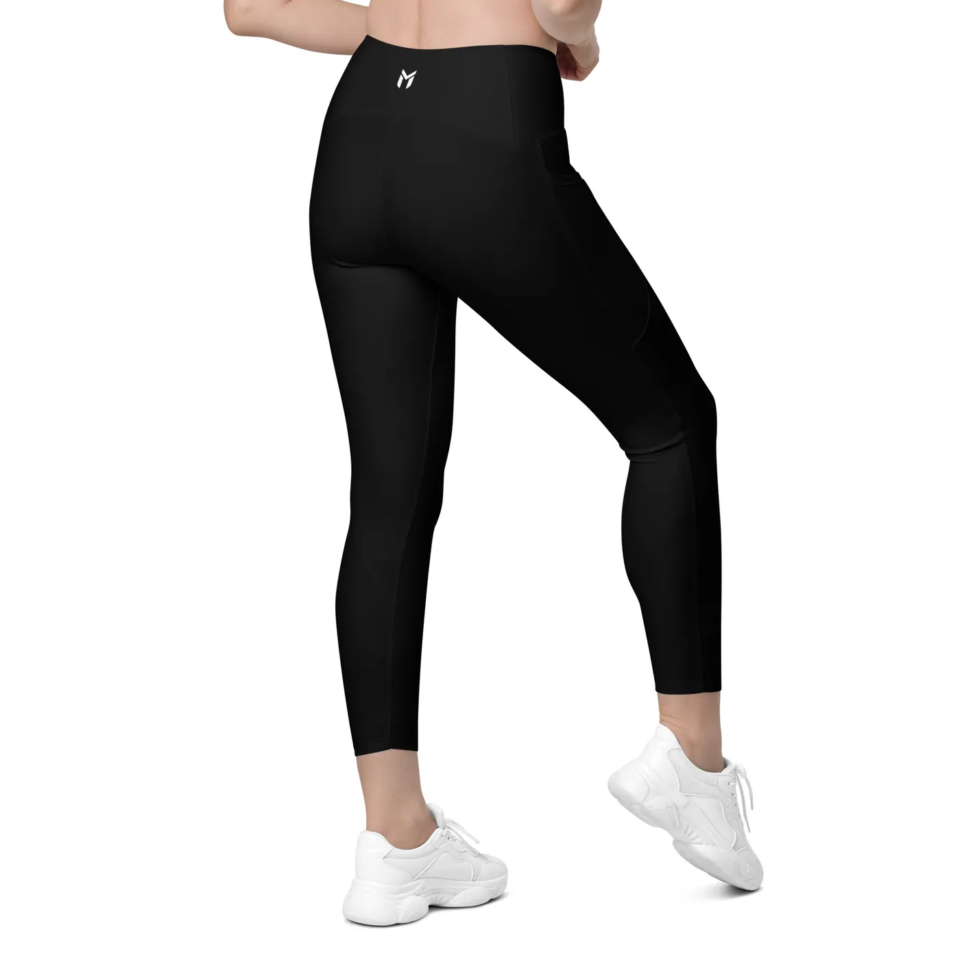 GYM LEGGINGS, MINDSET, BLACK