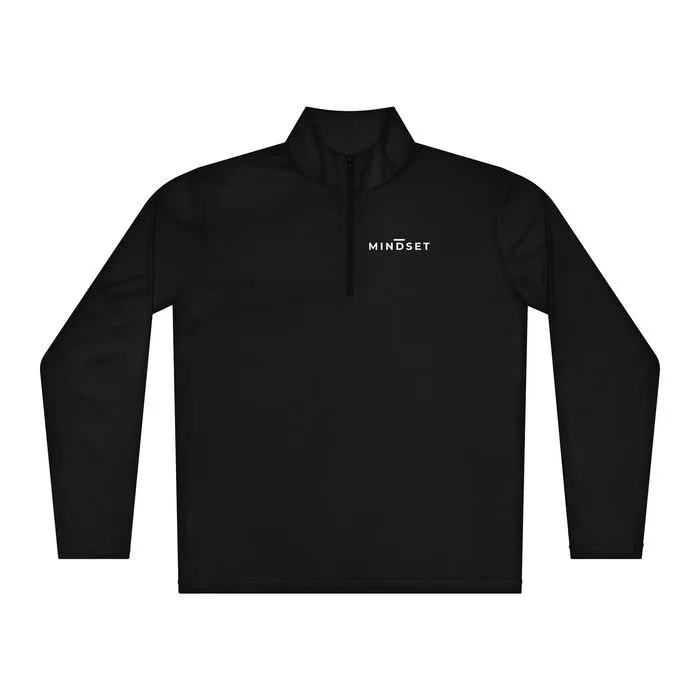 QUARTER-ZIP, MINDSET, BLACK