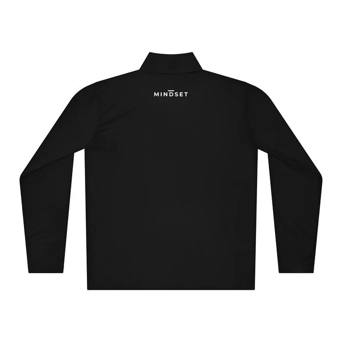 QUARTER-ZIP, EMBLEM, BLACK