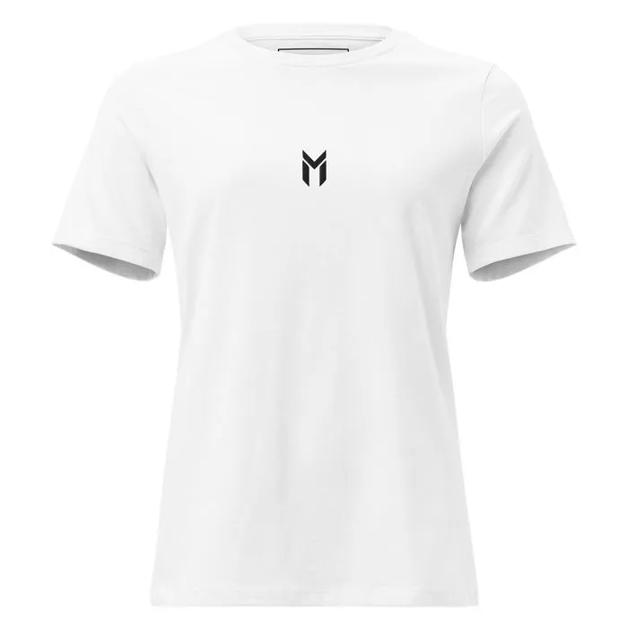RELAXED TEE, EMBLEM, WHITE