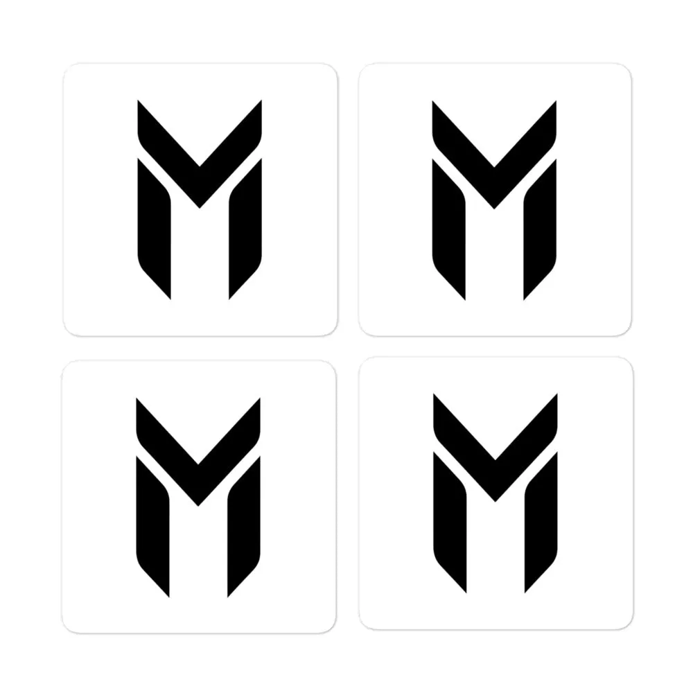 STICKER, EMBLEM, WHITE