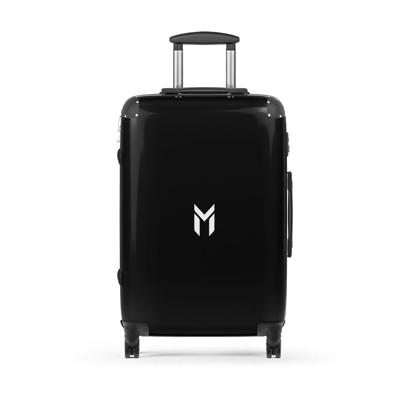 SUITCASE, EMBLEM, BLACK