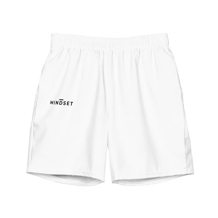 SWIM TRUNKS, MINDSET, WHITE