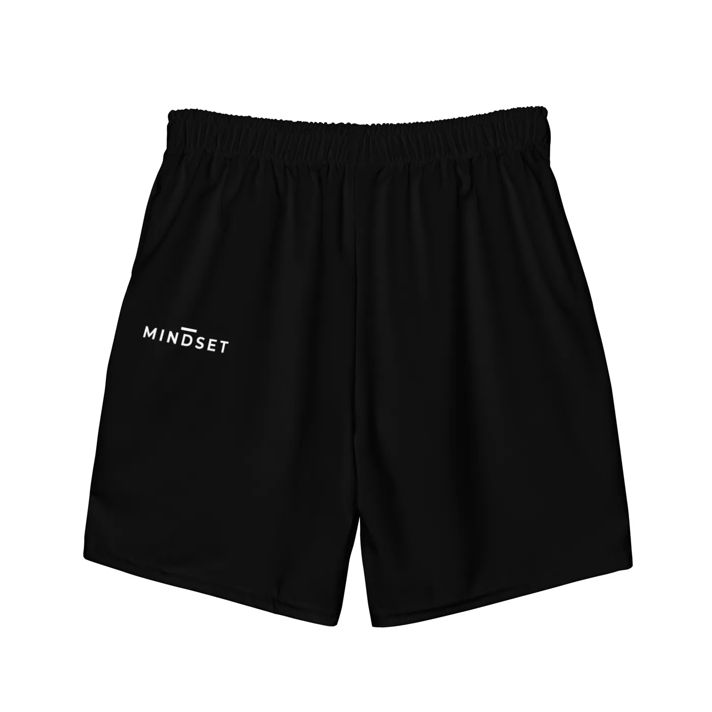 SWIM TRUNKS, EMBLEM, BLACK