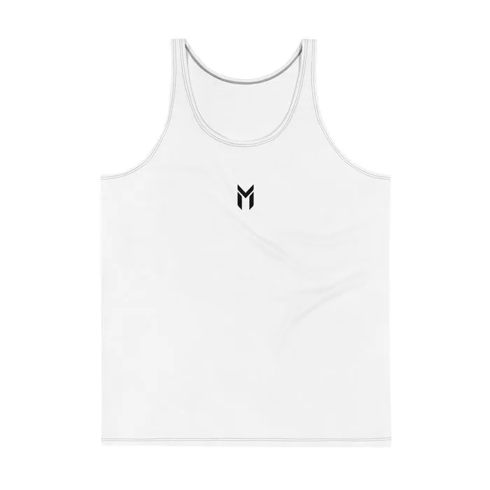 TRAINING TANK, EMBLEM, WHITE