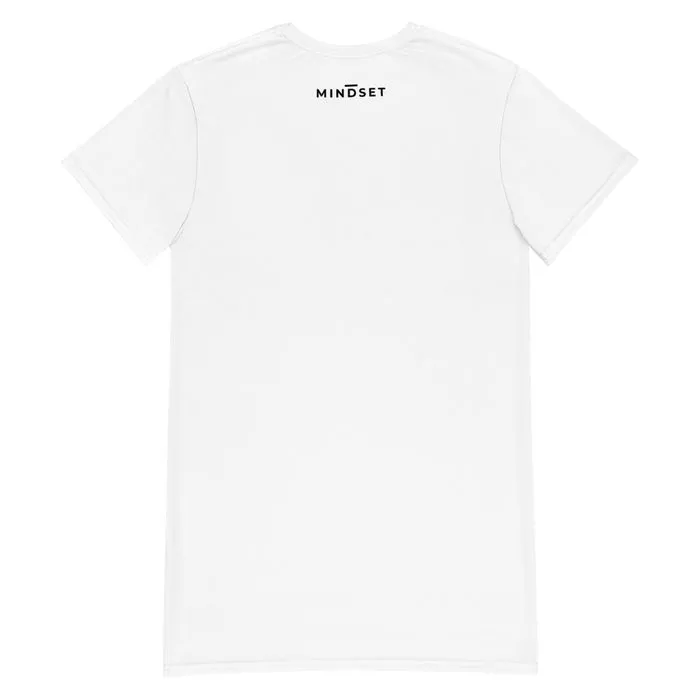 TEE DRESS, EMBLEM, WHITE