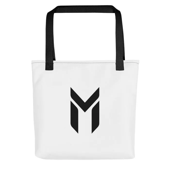 TOTE BAG, EMBLEM, WHITE