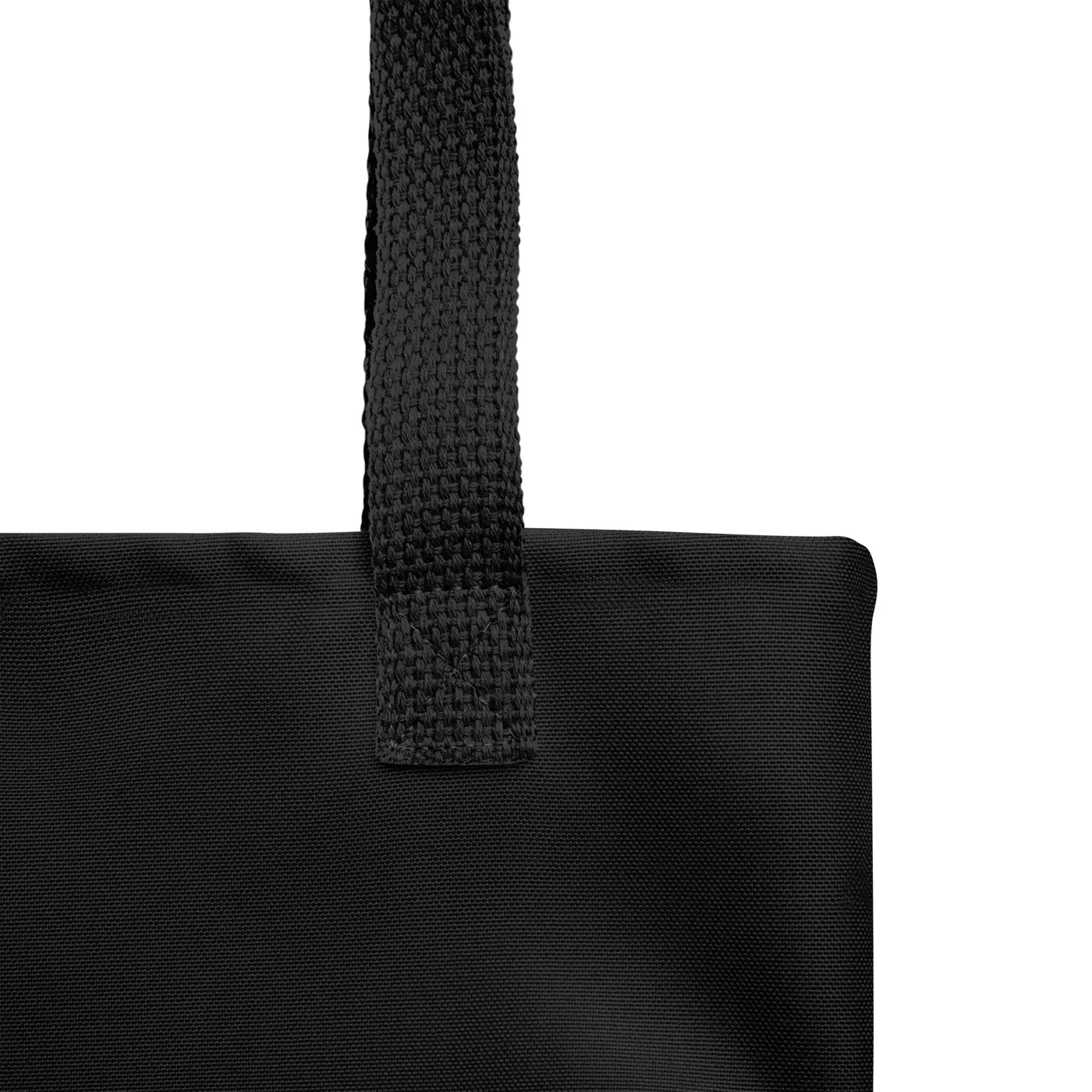 TOTE BAG, EMBLEM, BLACK
