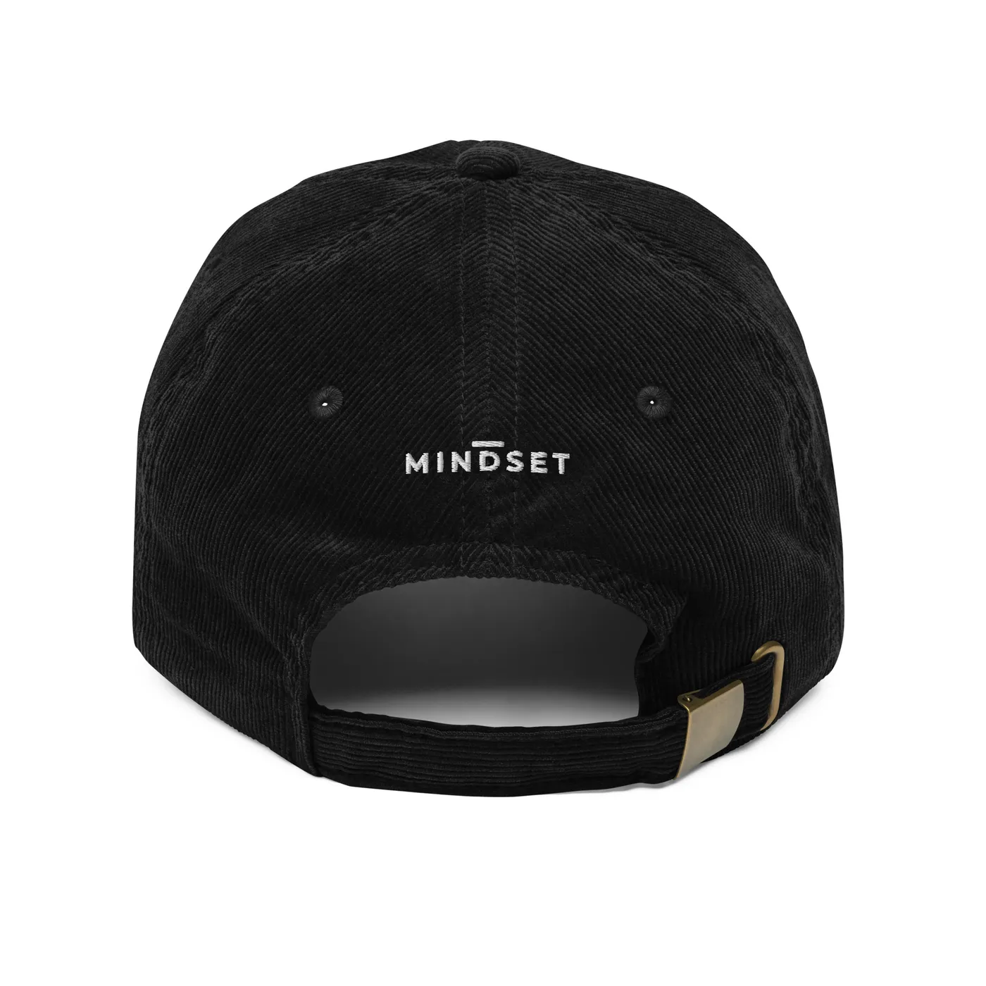 CORDUROY CAP, EMBLEM, BLACK