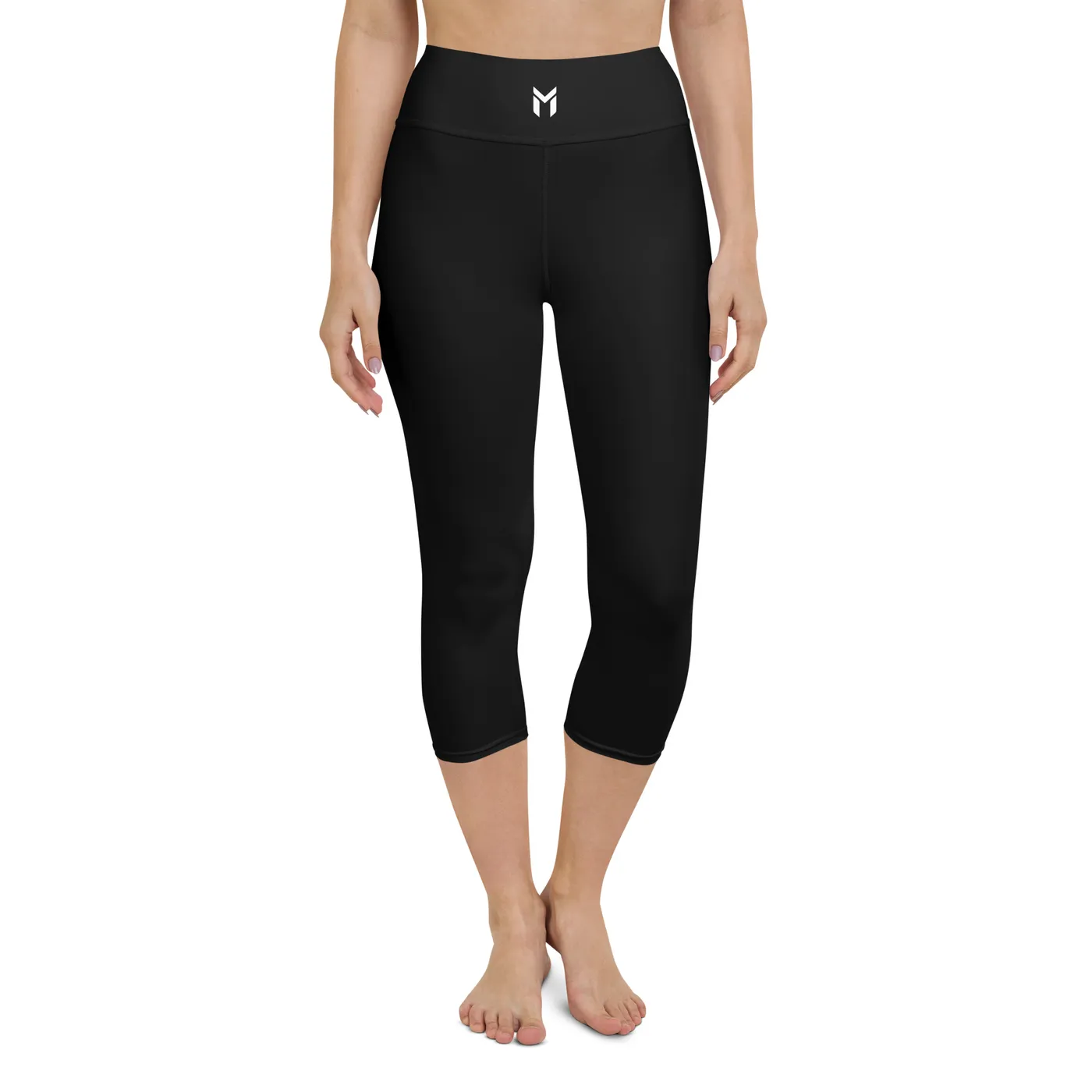 CAPRI LEGGINGS, EMBLEM, BLACK