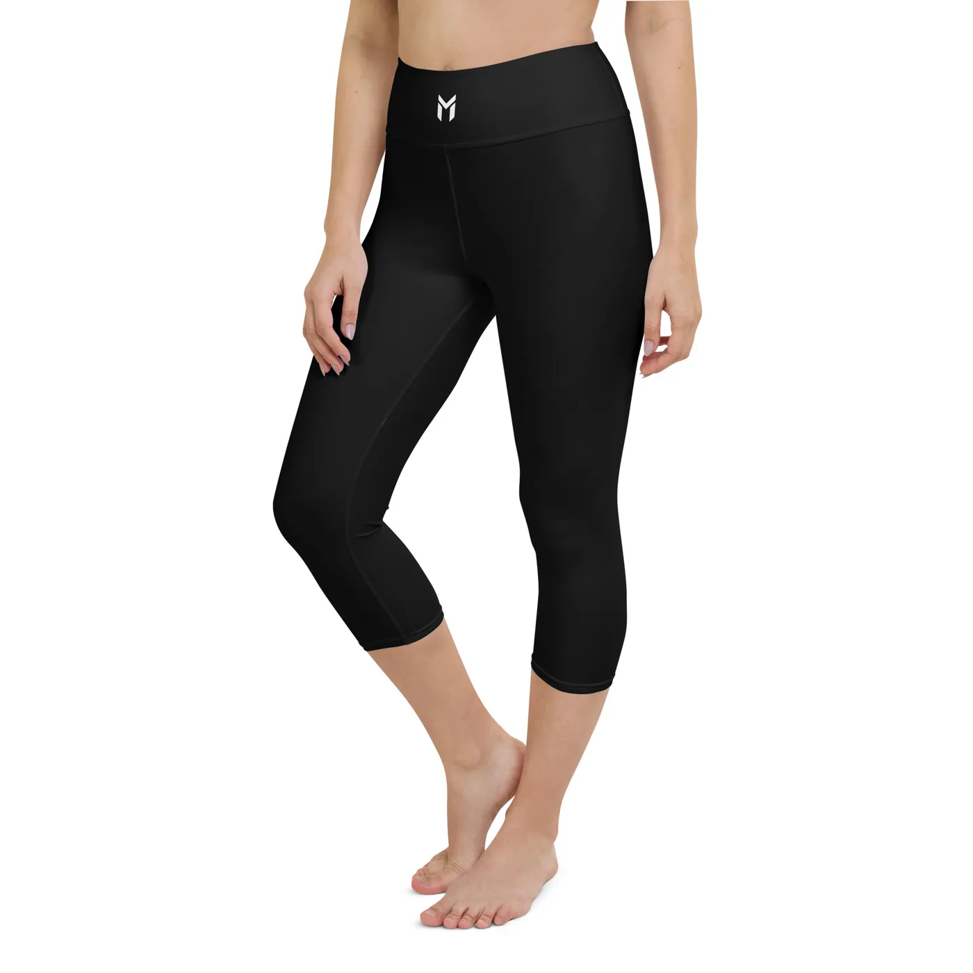 CAPRI LEGGINGS, EMBLEM, BLACK