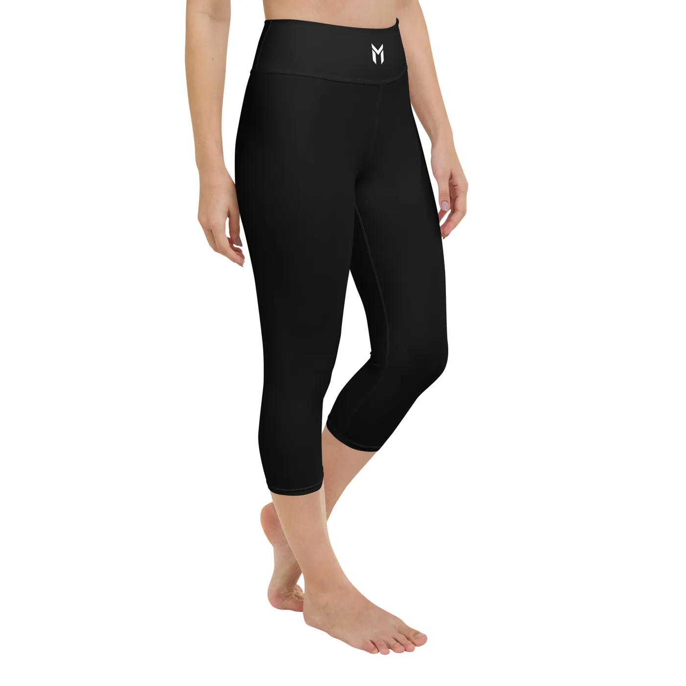CAPRI LEGGINGS, EMBLEM, BLACK