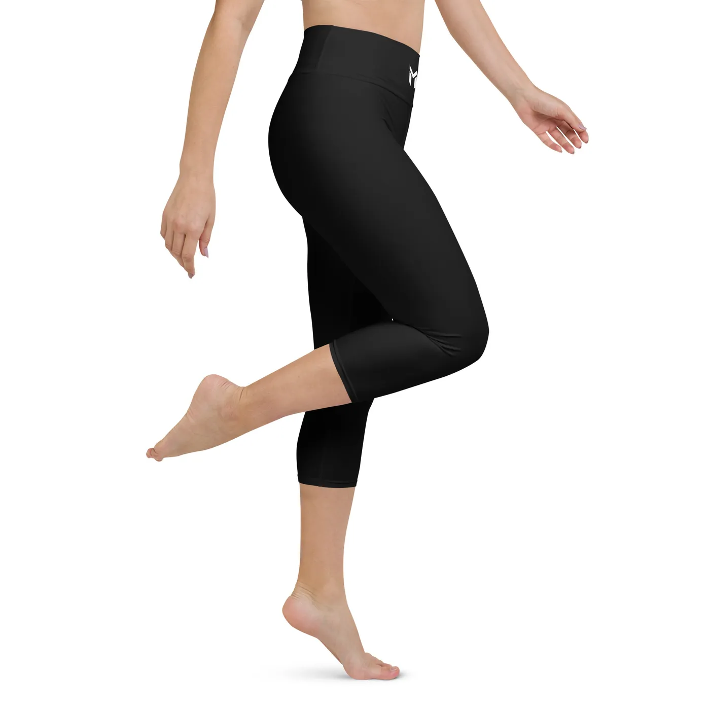 CAPRI LEGGINGS, EMBLEM, BLACK